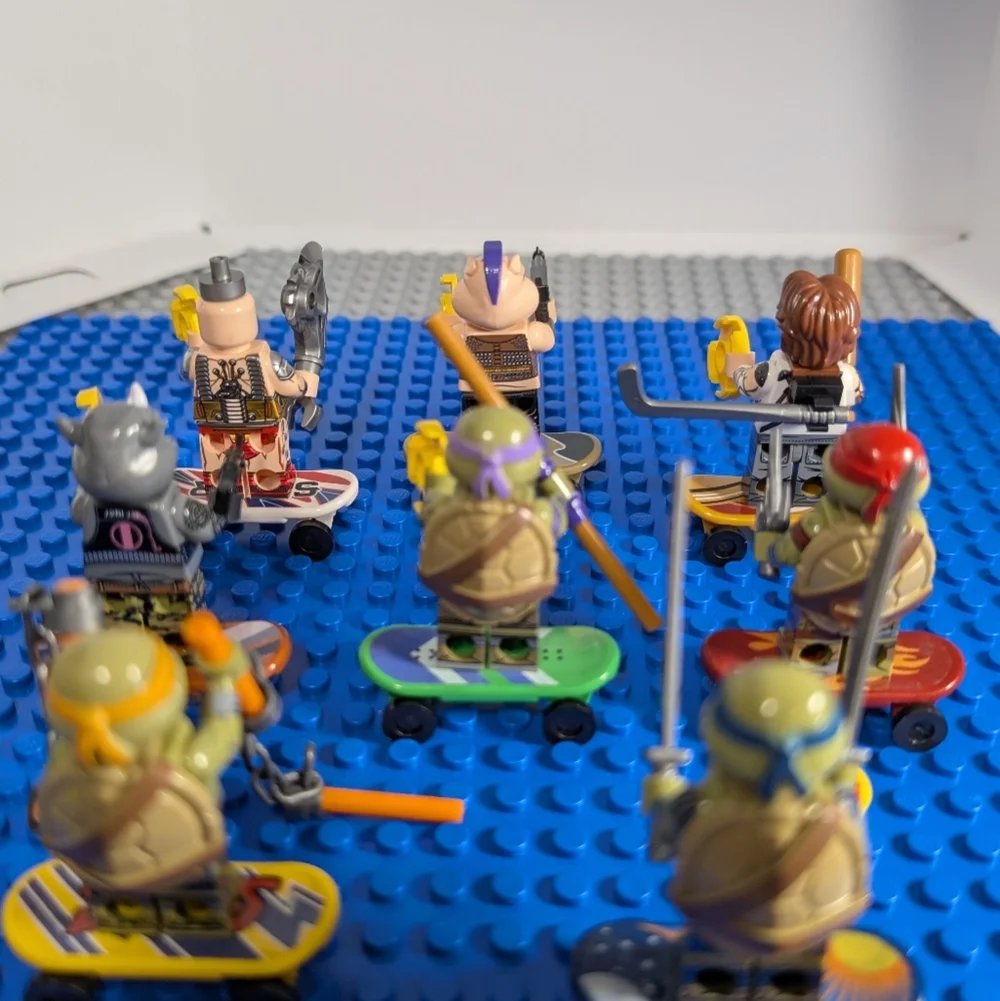 8 MINIFIGURES- Teenage Mutant Ninja Turtles Building Block Toy Lego Compatible - Picture 5 of 9